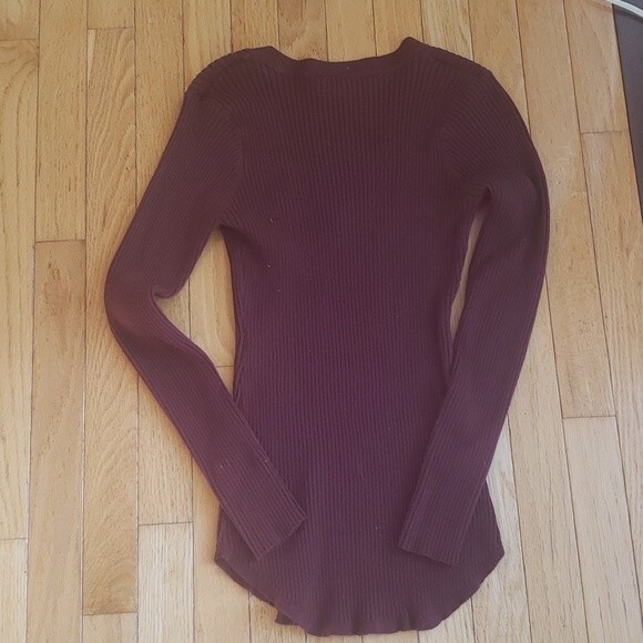 RUE 21 Long Sleeve Thin Maroon Sweater Girls/JR Size XLarge - Picture 3 of 3